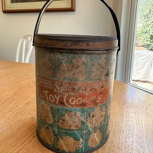 Vintage Sunshine Toy Cookies Advertising Tin - Loose-Wiles Biscuit Co. New York
